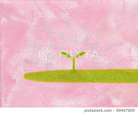 一個小芽誕生了，春天的顏色 99407809