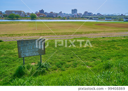 In the direction of Tama River Free Plaza in Inokata, Komae City, Tokyo and the Tama River (Noborito, Tama Ward, Kawasaki City, Shukugawara, etc.) 99408869