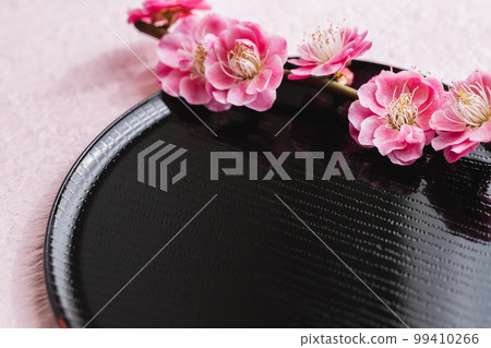 Plum blossom Japanese style background material Plum blossom Japanese style background material 99410266
