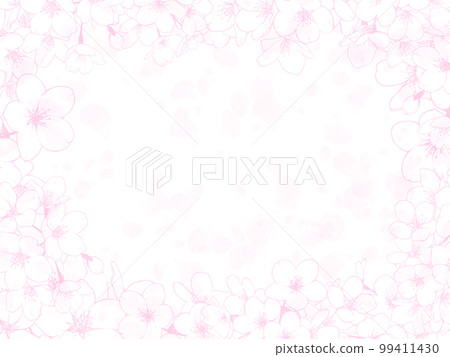 Cherry blossom, background, frame Cherry blossom, background, frame 99411430