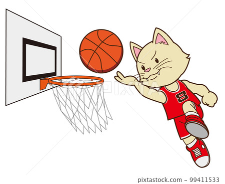Basketball cat (running shoot) 99411533