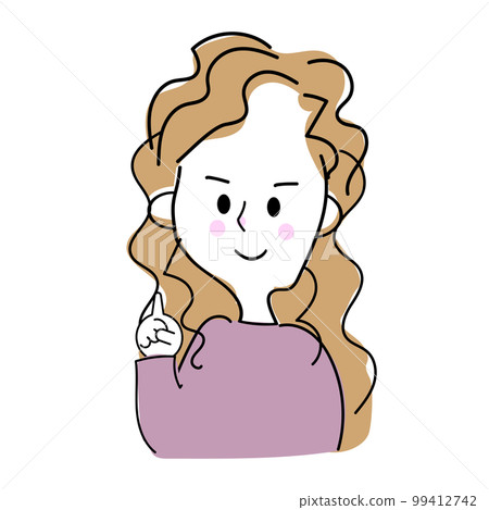 【解說】女性面部表情的簡單手繪上半身插畫(單品) 【解說】女性面部表情的簡單手繪上半身插畫(單品) 99412742