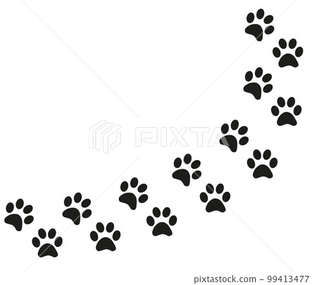 Track of cat dog tracks, footprint, design Track of cat dog tracks, footprint, design 99413477