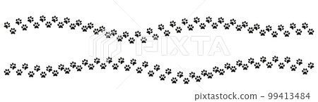 Track of cat dog tracks, footprint, design Track of cat dog tracks, footprint, design 99413484