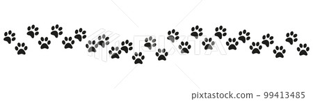 Track of cat dog tracks, footprint, design Track of cat dog tracks, footprint, design 99413485