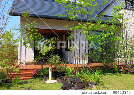 House with wide wooden deck (new house) House with wide wooden deck (new house) 99413543