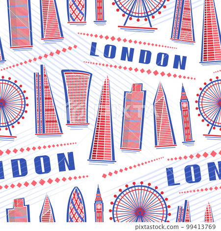 Vector London Seamless Pattern 99413769