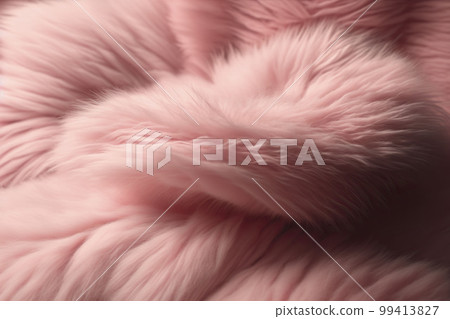 Pink fur background. Generative AI. 99413827