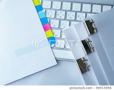 Business image of documents and personal computers 99413948