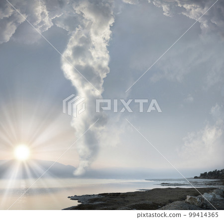 A pillar of cloud leads the Jewish people across the desert across the sea A pillar of cloud leads the Jewish people across the desert across the sea 99414365