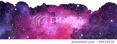 Vector cosmic illustration. Beautiful colorful space background. Watercolor Cosmos 99414916
