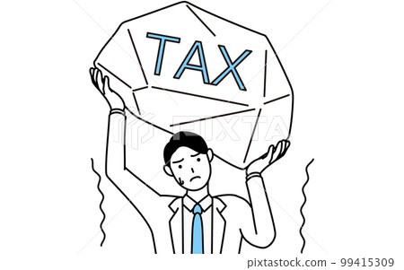 A male doctor wearing a white coat suffering from tax increase A male doctor wearing a white coat suffering from tax increase 99415309