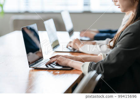 Business personal computer at hand line up 99415696