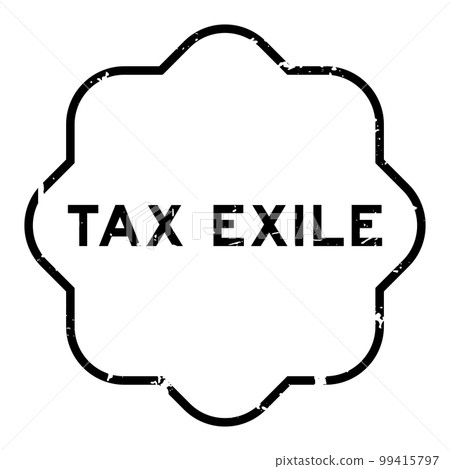 Grunge black tax exile word rubber seal stamp on white background Grunge black tax exile word rubber seal stamp on white background 99415797