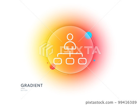 Management line icon. Gradient blur button with glassmorphism. Business strategy sign. Development symbol. Transparent glass design. Management line icon. Vector Management line icon. Gradient blur button with glassmorphism. Business strategy sign. Development symbol. Transparent glass design. Management line icon. Vector 99416389