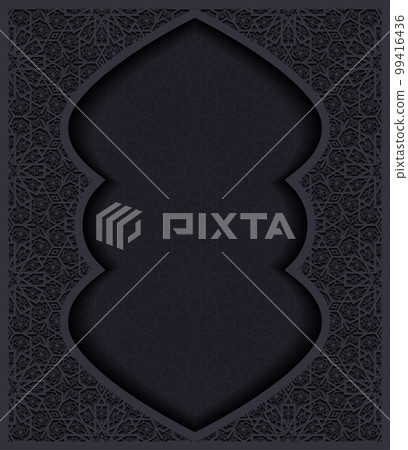 Decorative background with traditional floral ornament. Vector illustration. Decorative background with traditional floral ornament. Vector illustration. 99416436