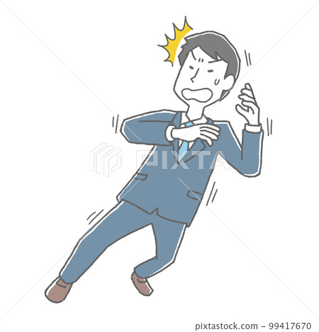 surprised and trembling man surprised and trembling man 99417670