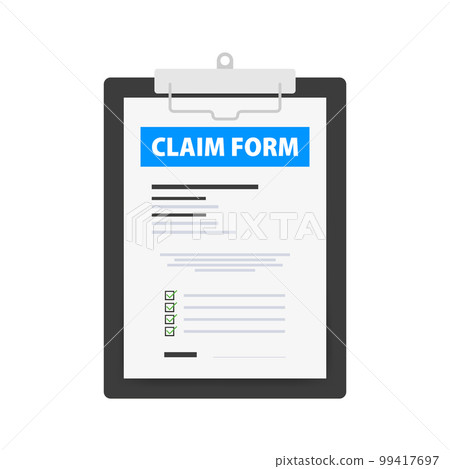 Claim form document. Insurance application form. Accident Snd insurance 99417697