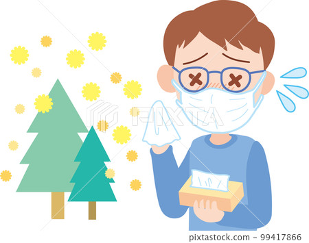 Hay fever _ with mask _ male Hay fever _ with mask _ male 99417866