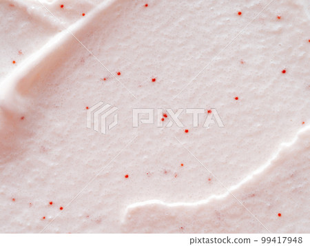 Scrub smears. Pink exfoliating body polish texture 99417948
