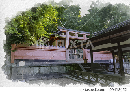 水彩風格春日大社若宮神社奈良縣奈良市 水彩風格春日大社若宮神社奈良縣奈良市 99418452