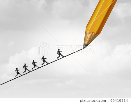 Drawing A path to success Drawing A path to success 99419314