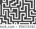 Labyrinth. Colorful Geometric Pattern. Technical Background for Textile, 99419342