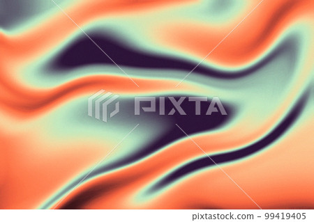 Liquid chrome abstract silver wavy surface. Silver metal for background or  texture. Stock Illustration