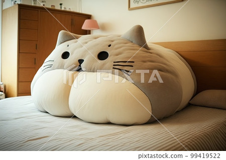 Cat shape bed illustration generative ai Cat shape bed illustration generative ai 99419522