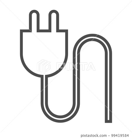 Simple vector icon illustration showing chargeable 99419584