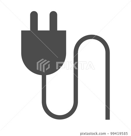 Simple vector icon illustration showing chargeable 99419585