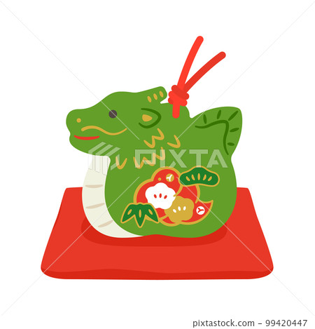 Dragon earthen bell Zodiac New Year's card material 99420447