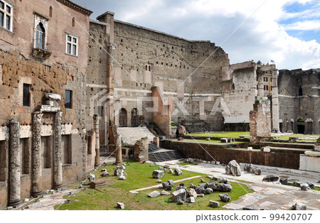 Imperial forum of Emperor Augustus. Rome, Italy 99420707