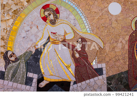 Religious christian mosaics in Ta Pinu, Malta 99421241