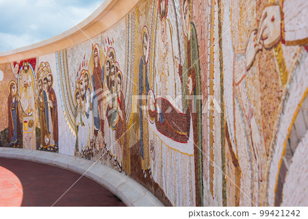 Religious christian mosaics in Ta Pinu, Malta 99421242