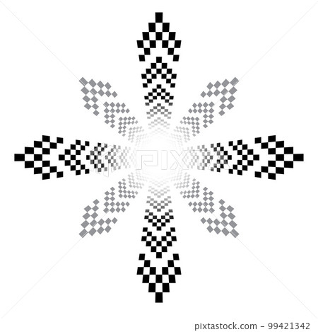 Sport flags arrows black cross Sport flags arrows black cross 99421342
