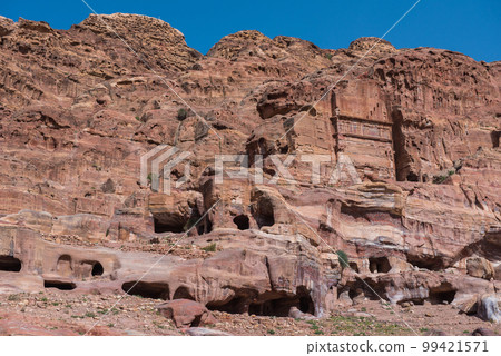 Nabatean tombs in Petra, Jordan 99421571