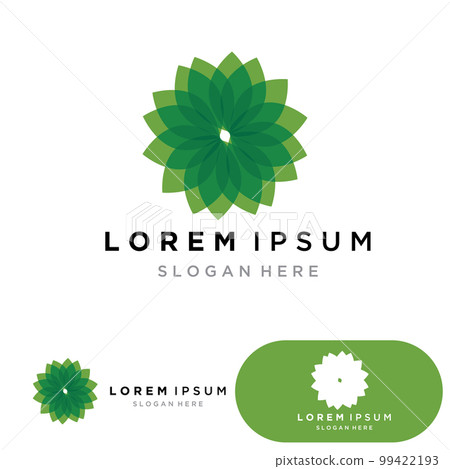 Leaf green logo and symbol vector Leaf green logo and symbol vector 99422193