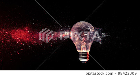 bulb gets hit and breaks. 99422309