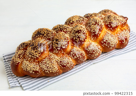 Fresh challah bread for shabbat. Fresh challah bread for shabbat. 99422315