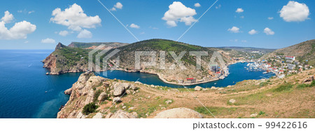Summer coast view of Balaclava (Crimea, Ukraine). 99422616