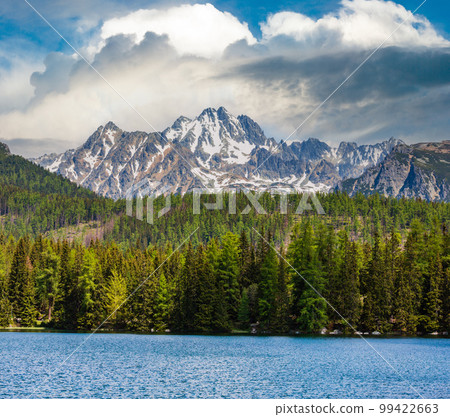 Strbske Pleso mountain lake spring view, Slovakia Strbske Pleso mountain lake spring view, Slovakia 99422663