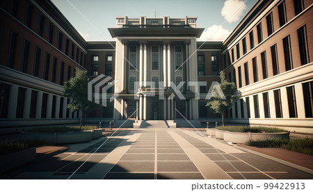 AI generated image of an university campus AI generated image of an university campus 99422913