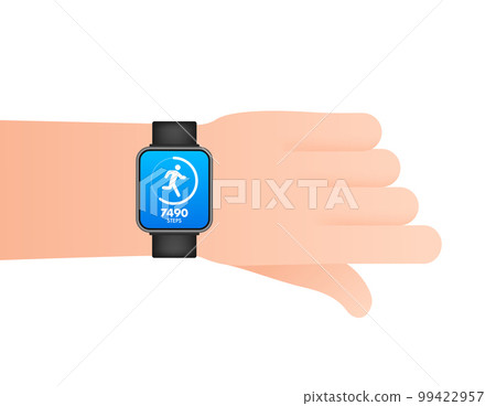 Activity and fitness tracker app. App for morning jogging or fitness. Walk steps. Activity and fitness tracker app. App for morning jogging or fitness. Walk steps. 99422957