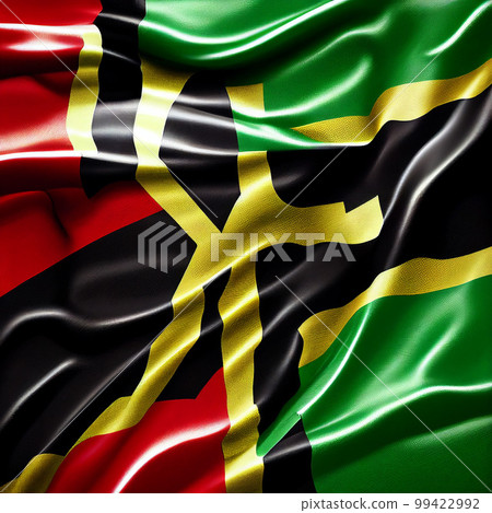 Black Liberation African American flags and stars. Black History Month. Juneteenth African American Holiday Celebrating Freedom. AI generated 99422992