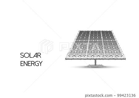 Abstract Solar panel. Renewable sustainable energy sources. 99423136