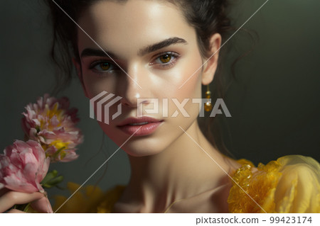 A beautiful woman's portrait 99423174