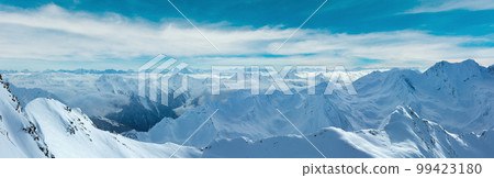 Dolomiten Alps winter view (Austria). Panorama. 99423180