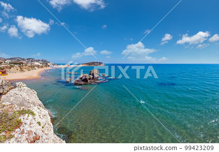Sea beach near Rocca di San Nicola, Agrigento, Sicily, Italy Sea beach near Rocca di San Nicola, Agrigento, Sicily, Italy 99423209