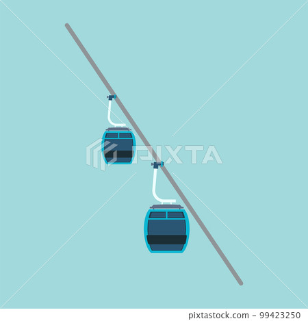 Cable car trip in the mountains. Cable car trip in the mountains. 99423250